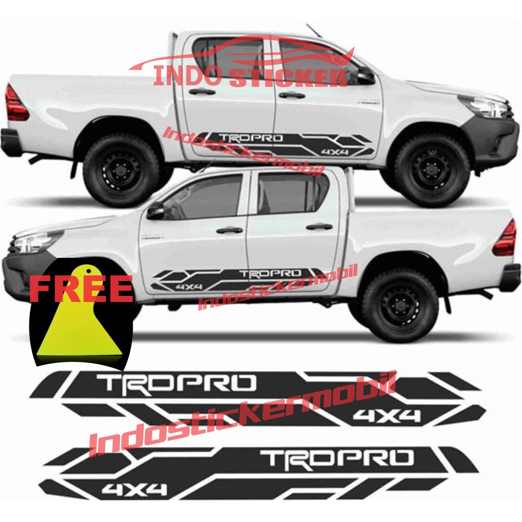 Hilux car cutting sticker hilux triton navara ranger trd 4x4 off road ...