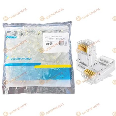 🟧 CAT5/CAT6 AMP TYCO RJ45 CONNECTOR SET OF 100/200/300/400/500/1000 ...
