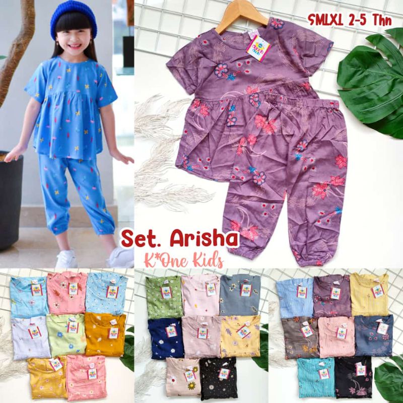 1-4t ARISHA SET Of Child rayon Settings (Round Collar) | Shopee Philippines