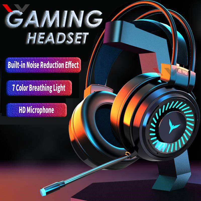 Gaming Headphones Noise Cancelling Headphones with mic Over Ear Wired Headphone Call center headset with Microphone noise cancellation for teaching