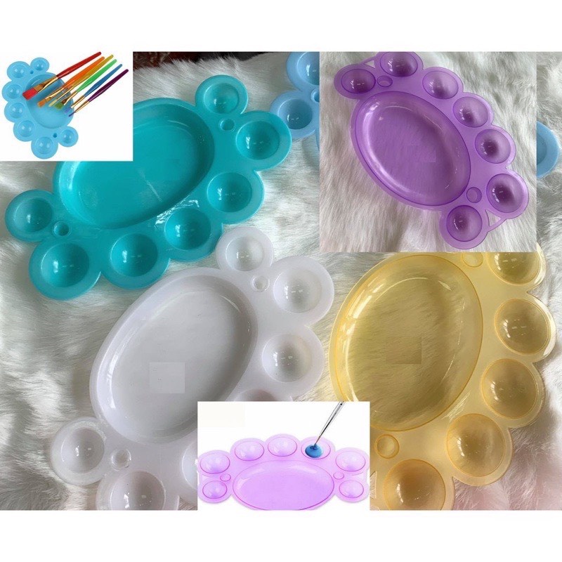 Painting Color Tray, Nail Painting Color Mixing Tray - 1 Piece | Shopee ...