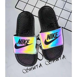 Nike rainbow sale slippers