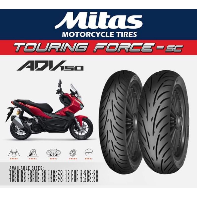 Mitas Tires Touring Force for ADV 150 | Shopee Philippines