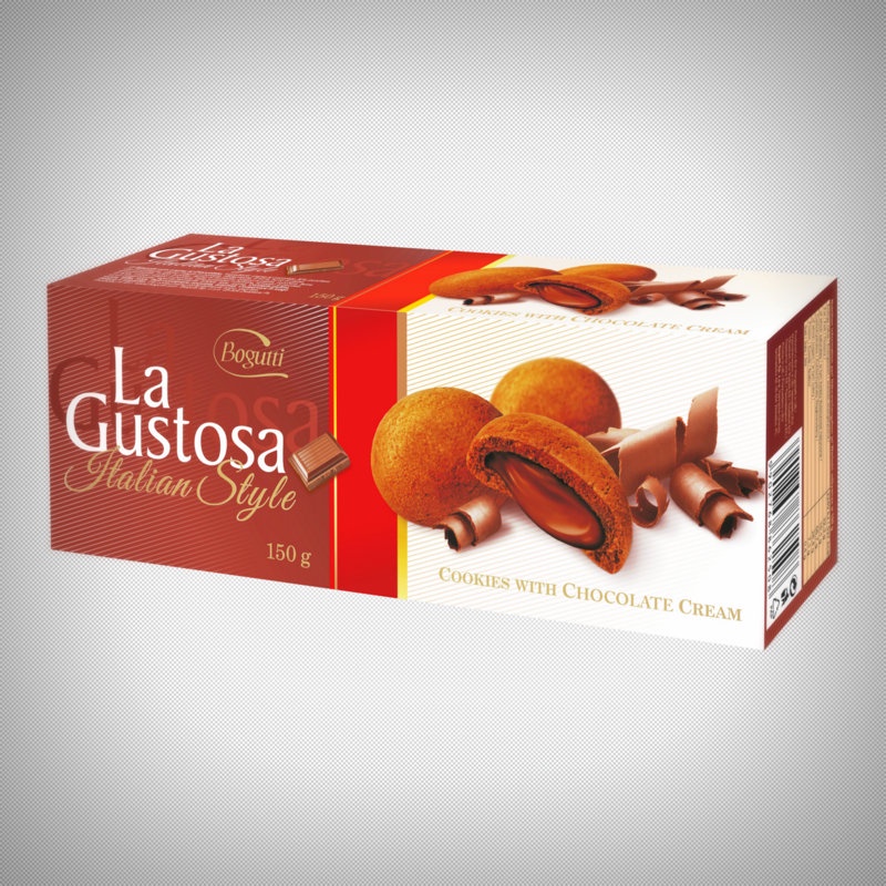 Bogutti Sweet World La Gustosa Italian Style Chocoalte Cookies 150g