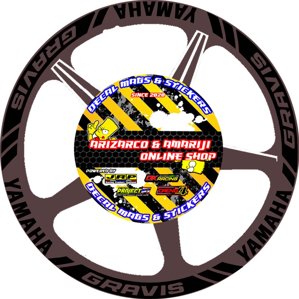 Yamaha gravis new decal mag sticker good for 2 mags | Shopee Philippines
