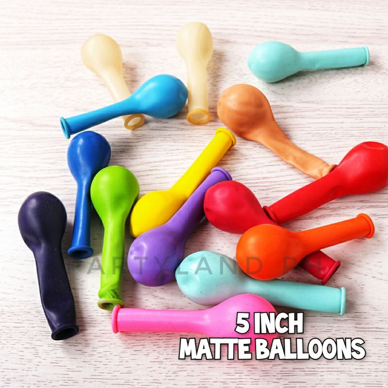 10pcs/25pcs (5 inch) Matte Ordinary Standard Latex Balloon Birthday ...