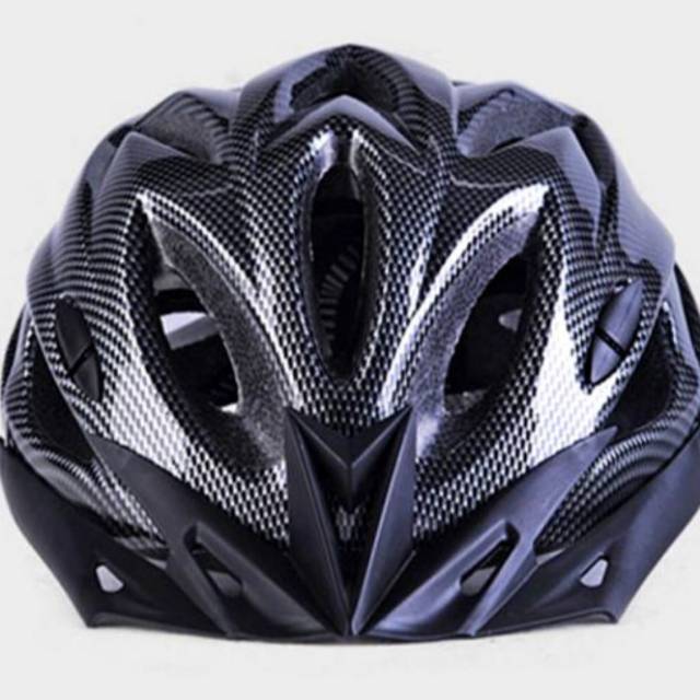 Helem Sepedah Taffsport Eps Foam Pvc Shell - Black / Red / Carbon ...