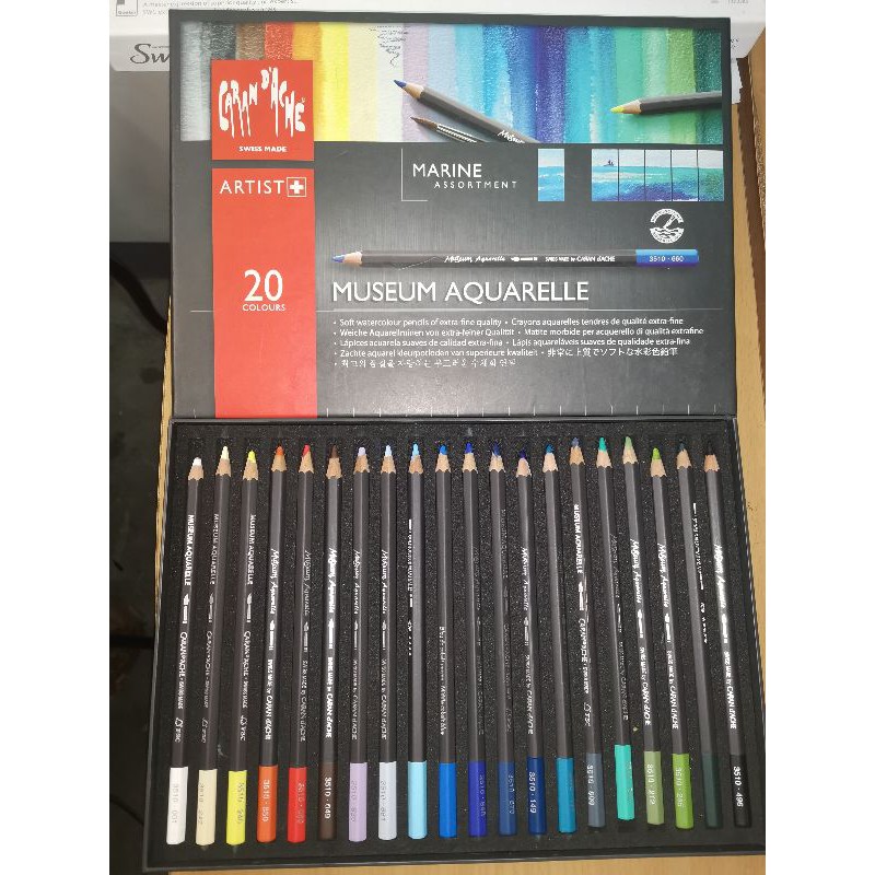 Caran d'ache Museum Aquarelle Marine Set