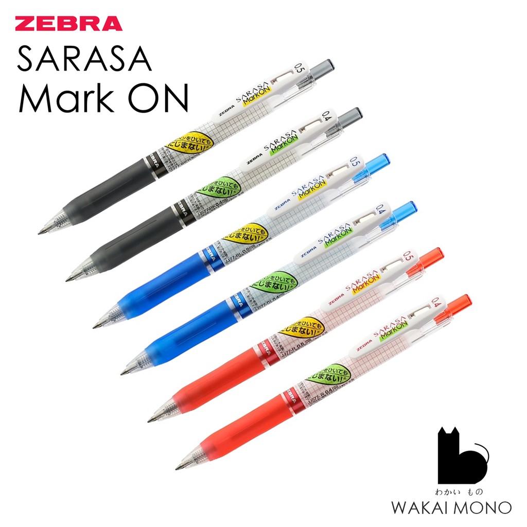 Zebra Sarasa Clip Mark ON Gel Pen 0.4-0.5mm Sold Separately | Shopee ...