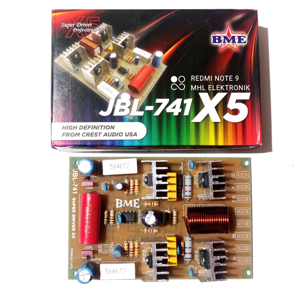 Super DRIVER KIT POWER AMPLIFIER JBL-741 X5 JBL741 X5 by BME | Shopee