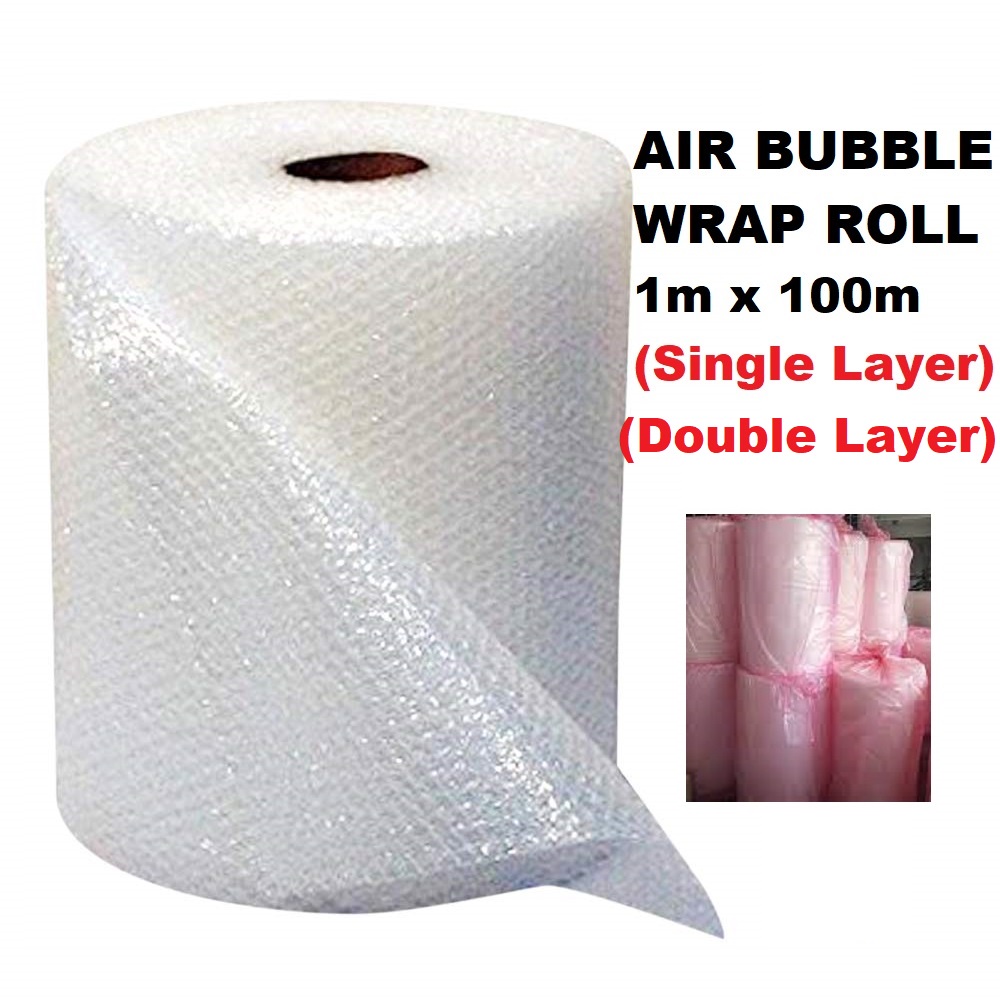 AIR BUBBLE WRAP ROLL 1m x 100m (Single Layer) Shopee Philippines