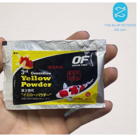 Ocean Free Yellow Powder 5g for Internal & External Bacteria of Fish ...