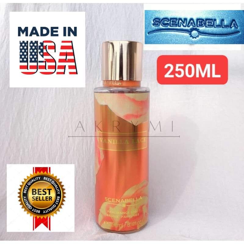 VANILLA LACE LADIES PERFUME USA TESTER SCENEBELLA 250ML PABANGO MABANGO