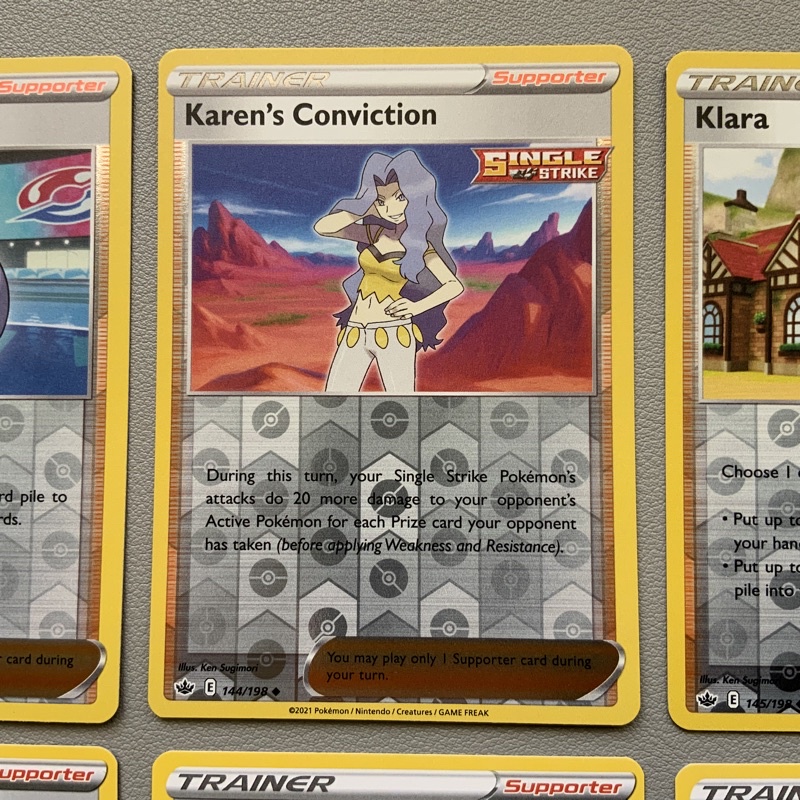 Pokemon TCG Singles Chilling Reign Supporter Cards Caitlin Melony