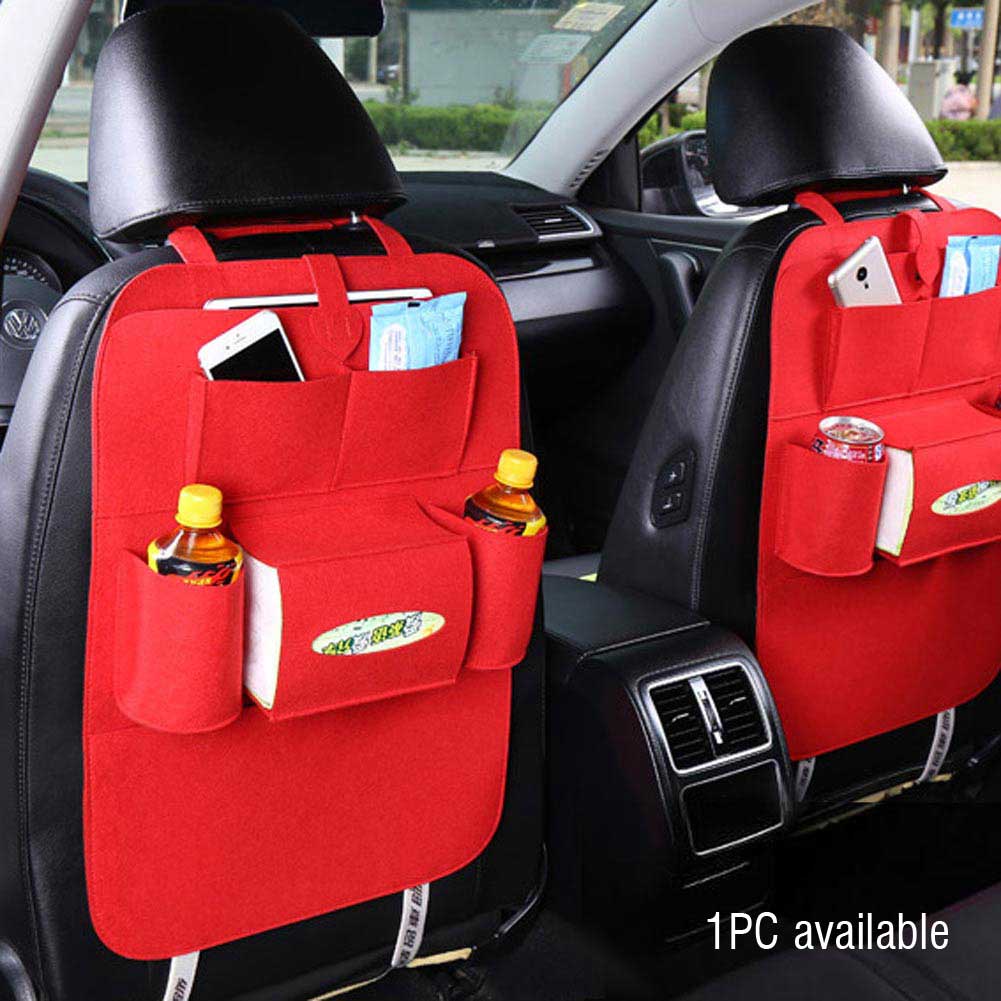 1PC Car Storage Bag Universal Box Back Seat Bag Organizer Backseat Holder Pockets Car styling