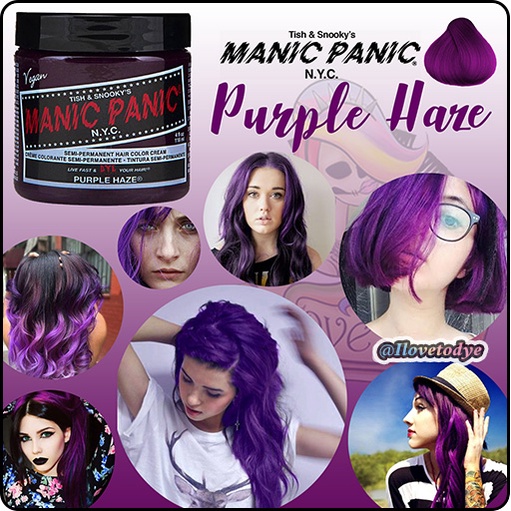 Purple Haze • Manic Panic Semi-Permanent Purple Hair Dye - ilovetodye ...