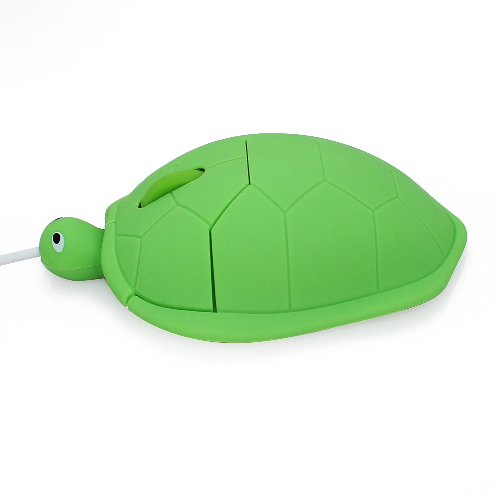 Wired Computer Mouse Cute Mini Red Green Turtle Model Mice 1200 DPI ...
