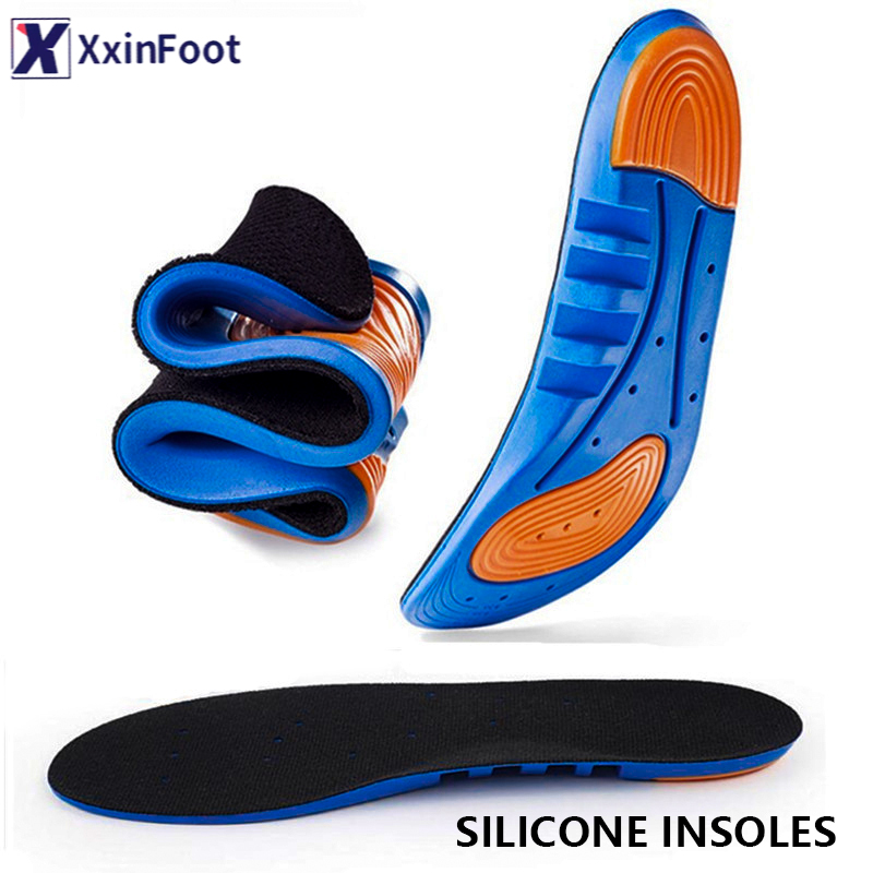 Sports ElasticSilicone Gel Insoles Shoe Inserts Breathable Shoes Pad ...