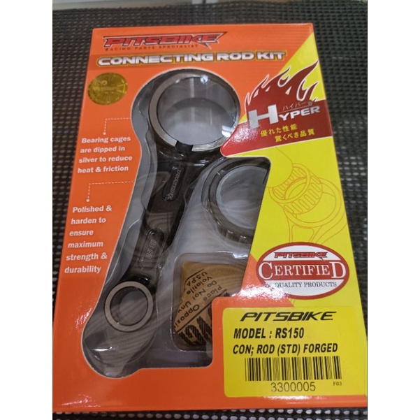 PITSBIKE FORGED CONNECTING ROD KIT FOR HONDA RS 150 / GTR 150 | Shopee ...