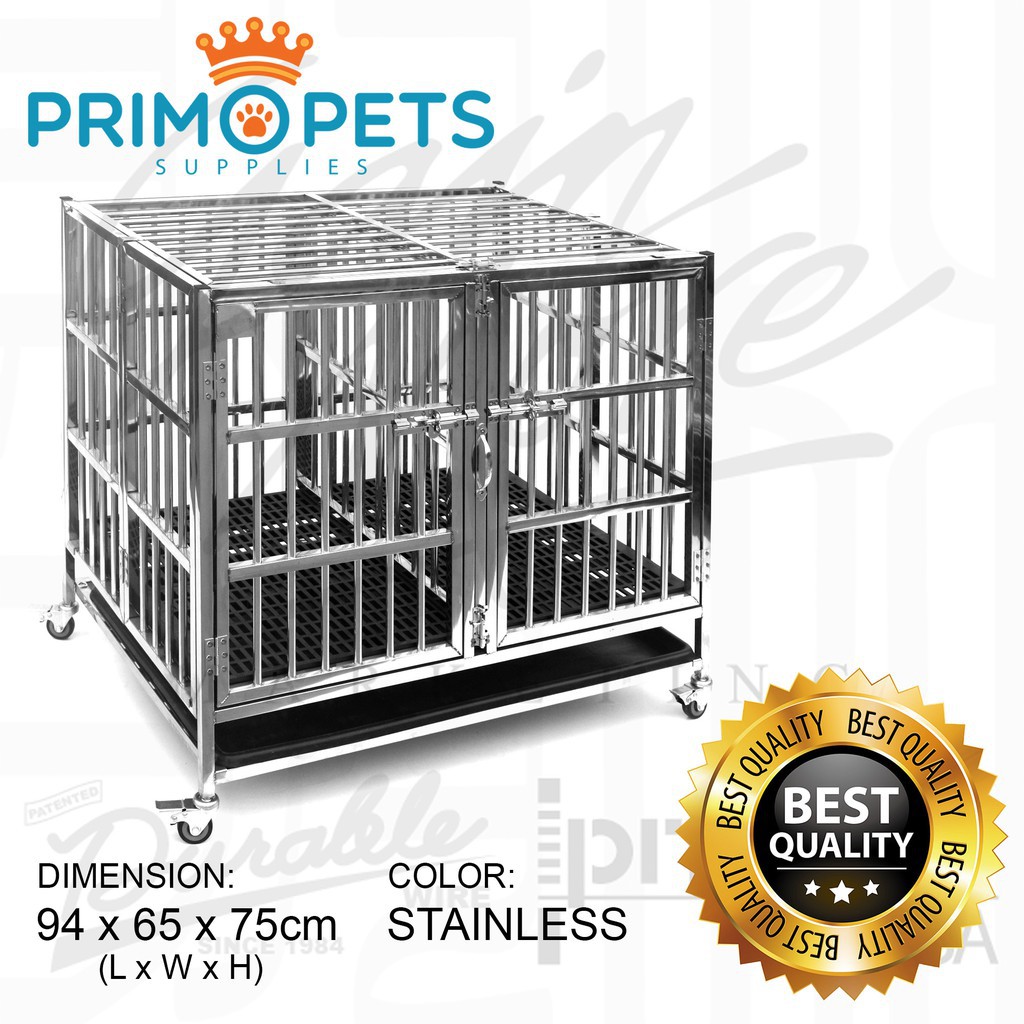 Stainless dog shop cage for sale