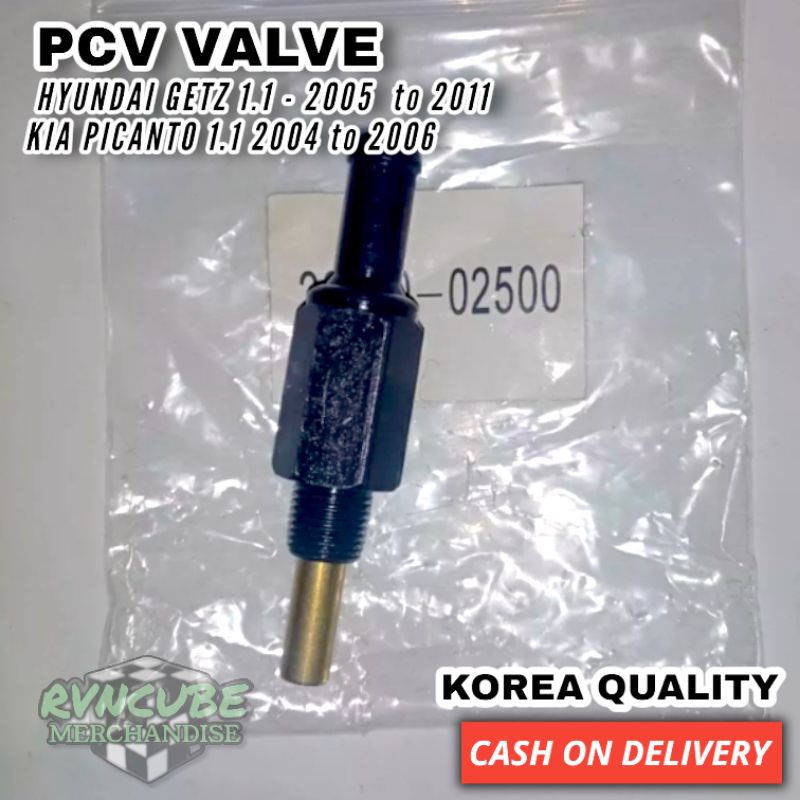 PCV VALVE KOREA FOR HYUNDAI GETZ 1.1 2005 to 2011, KIA PICANTO 1.1