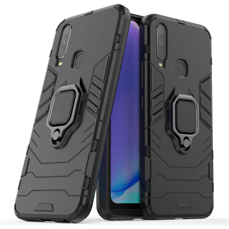 Vivo Y11 (2019) Case Shockproof Ring Armor Hard Plastic r=Back Cover Phone  Case Vivo Y11 Y 11 VivoY11 Casing