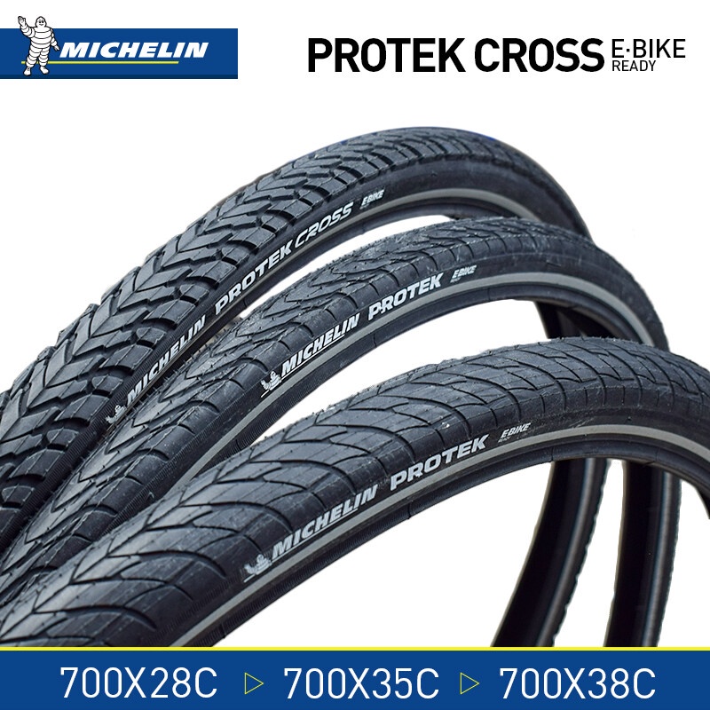 Original Michelin road bicycle tire 700 28C 38C stab proof bicycle tire with reflective strip protek cross Shopee Philippines