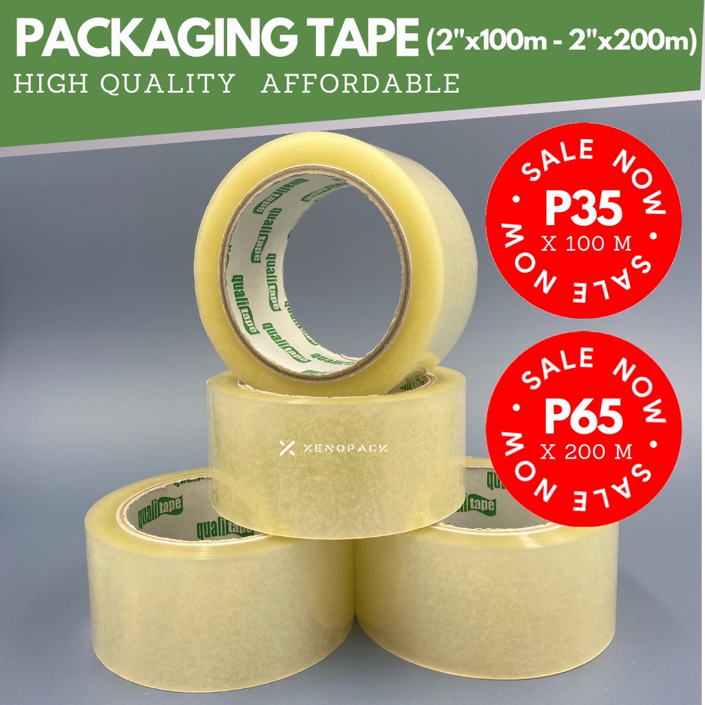 Packaging Tape Clear/Transparent 2inch x (50m, 100m, 200m