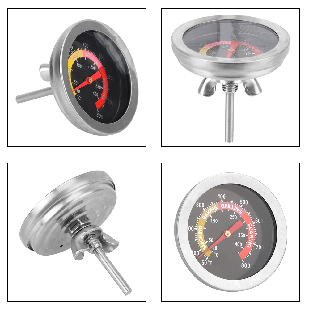 Household Cooking Temp Gauge Oven Thermometer BBQ Smoker Grill