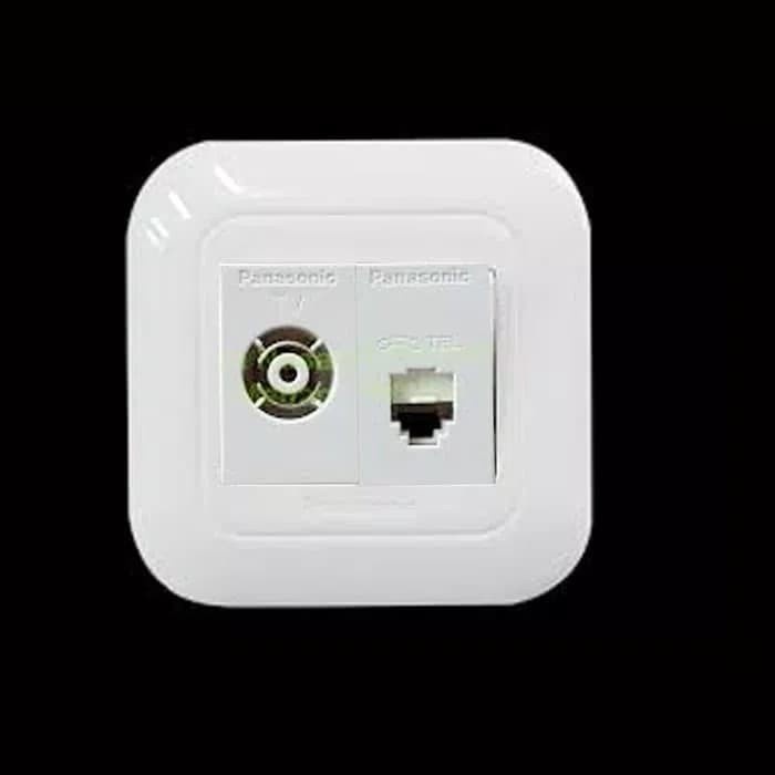 Panasonic Socket TV and Telephone Wide Series white | Shopee Philippines