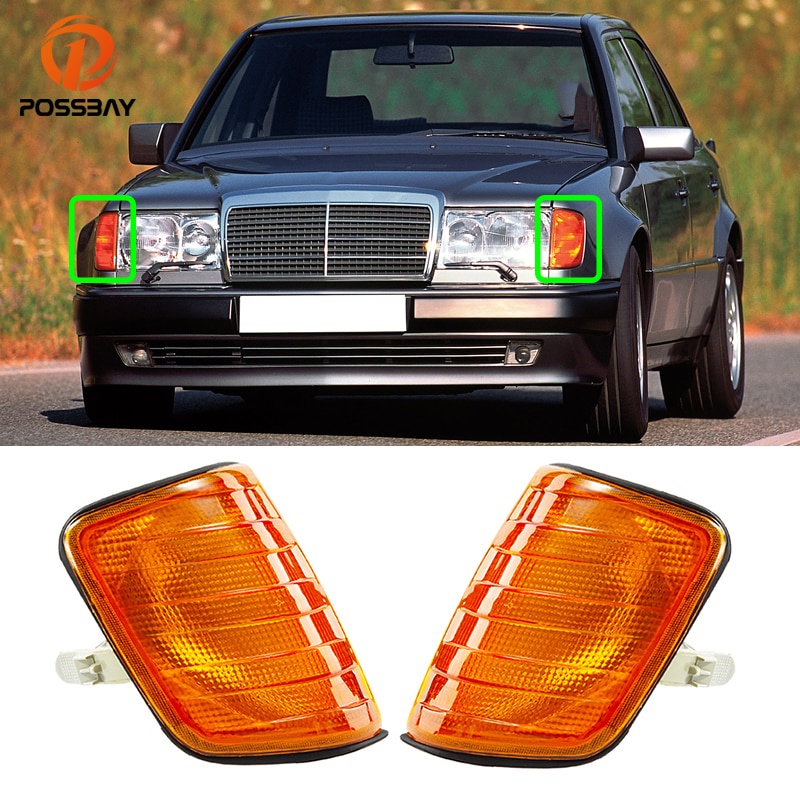 10Pcs Car Fender Turn Signal Light Indicator Repeater Lamp Cover Yellow For Mercedes Benz W124 R129 W140 W202 W201 I4009739457