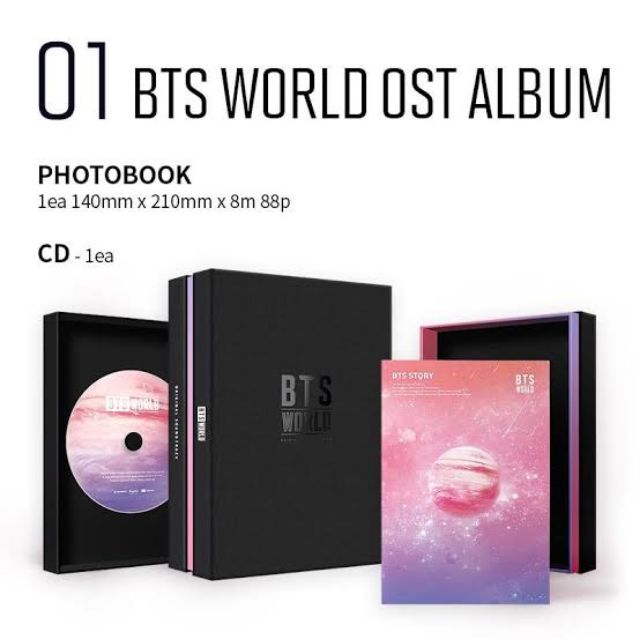 BTS WORLD OST LIMITED EDITION (sealed w/ complete inclusions and