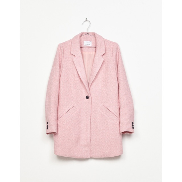 Bershka clearance pink coat