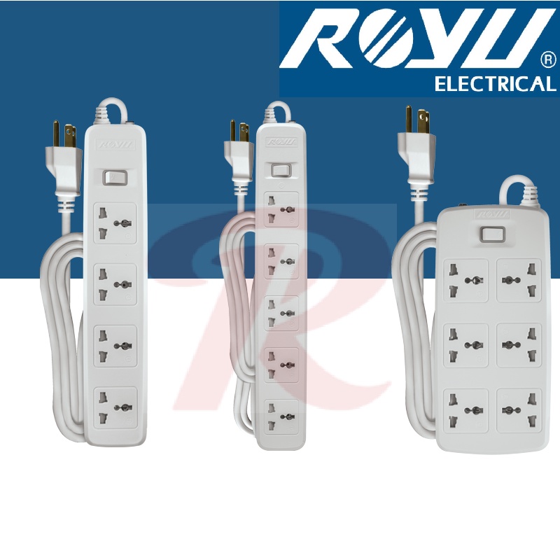 ROYU Extension Cord with One Master Switch 2METERS YUN CORD | Shopee ...