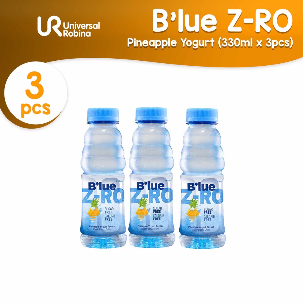 3 X B'lue Z-RO Pineapple Yogurt Flavored Vitamin Drink (330ml) | Shopee ...