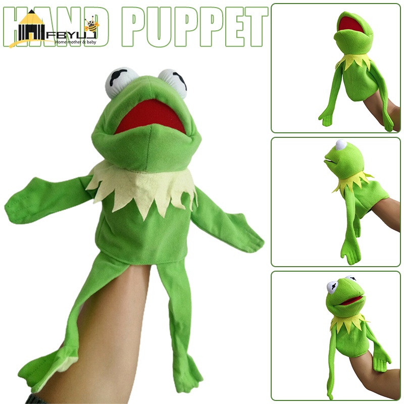 FBYUJtiktok Kermit Frog Puppet Super Cute Soft Hand Frog Stuffed Plush