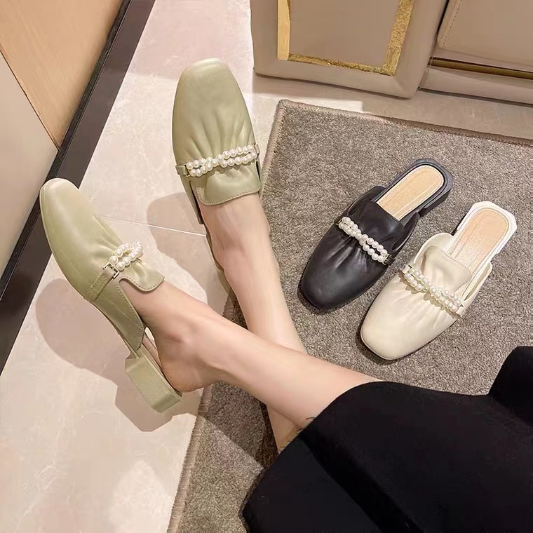 DH New Sandals Loafer Style with Pearl Fashion for Women #JZ-A03 ...