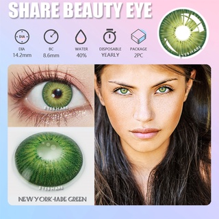 Cheap DORELLA Color Contact Lenses 1Pair New York PRO Series Cosmetic  Contactlen Colored Eye Makeup Contacts 14.2MM