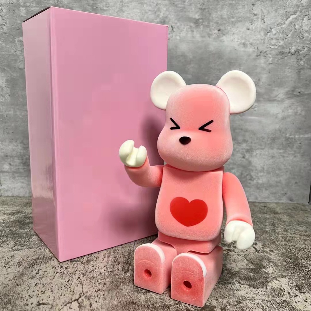 400% Love Bearbrick Flocked Cute Collectible Figure Toy | Shopee ...