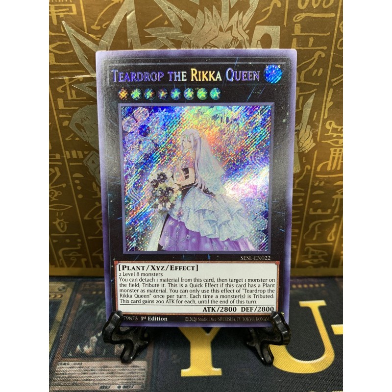 Yugioh - Teardrop The Rikka Queen (Secret Rare - SESL-EN022)(NM