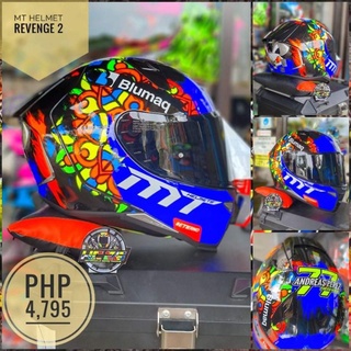 MT HELMET REVENGE 2 BLACK BLUE Shopee Philippines