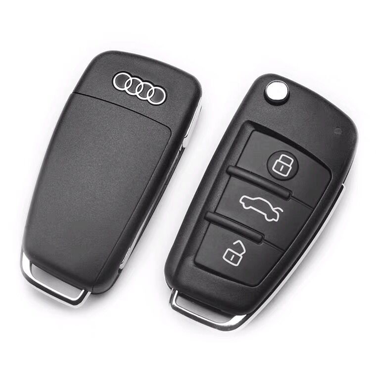 Updating elegant AUDI 3 buttons flip key casing to replace original A2 ...