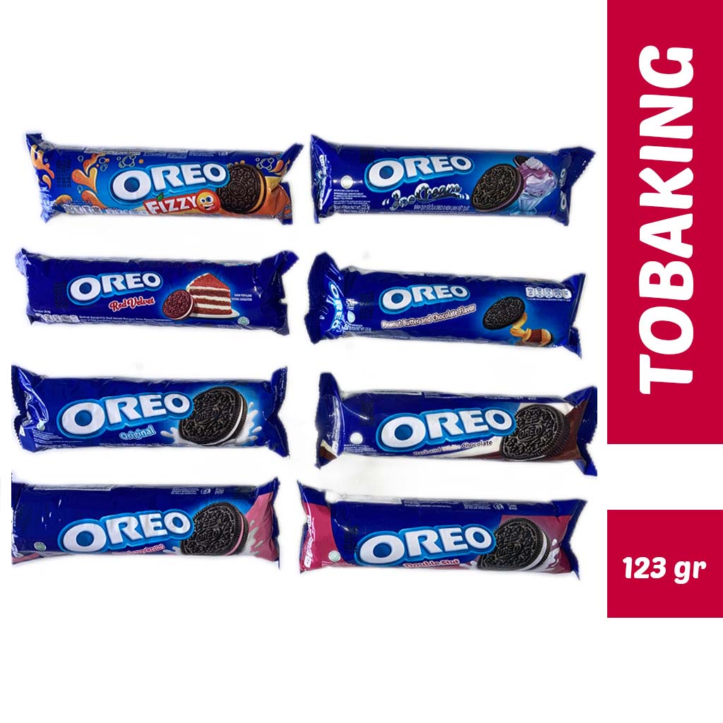 Oreo Sandwich Roll Cream Wafer Biscuits 123gr Original Strawberry ...
