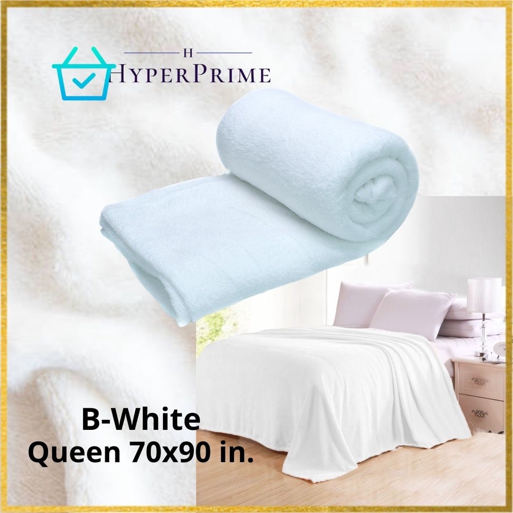 Coral Fleece Blanket Queen Size Plian Shopee Philippines