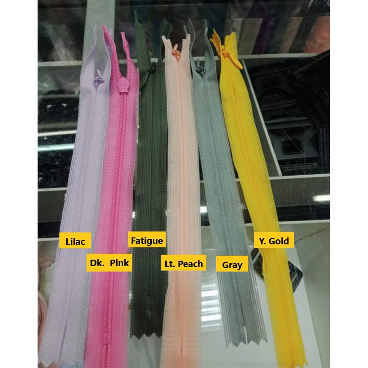 Invisible Zipper YKK Brand 8 inches Part 2 per Piece | Shopee Philippines