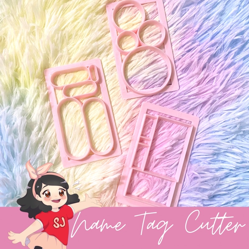 Oval Circle Pink Pad Name Tag Cutter | Shopee Philippines