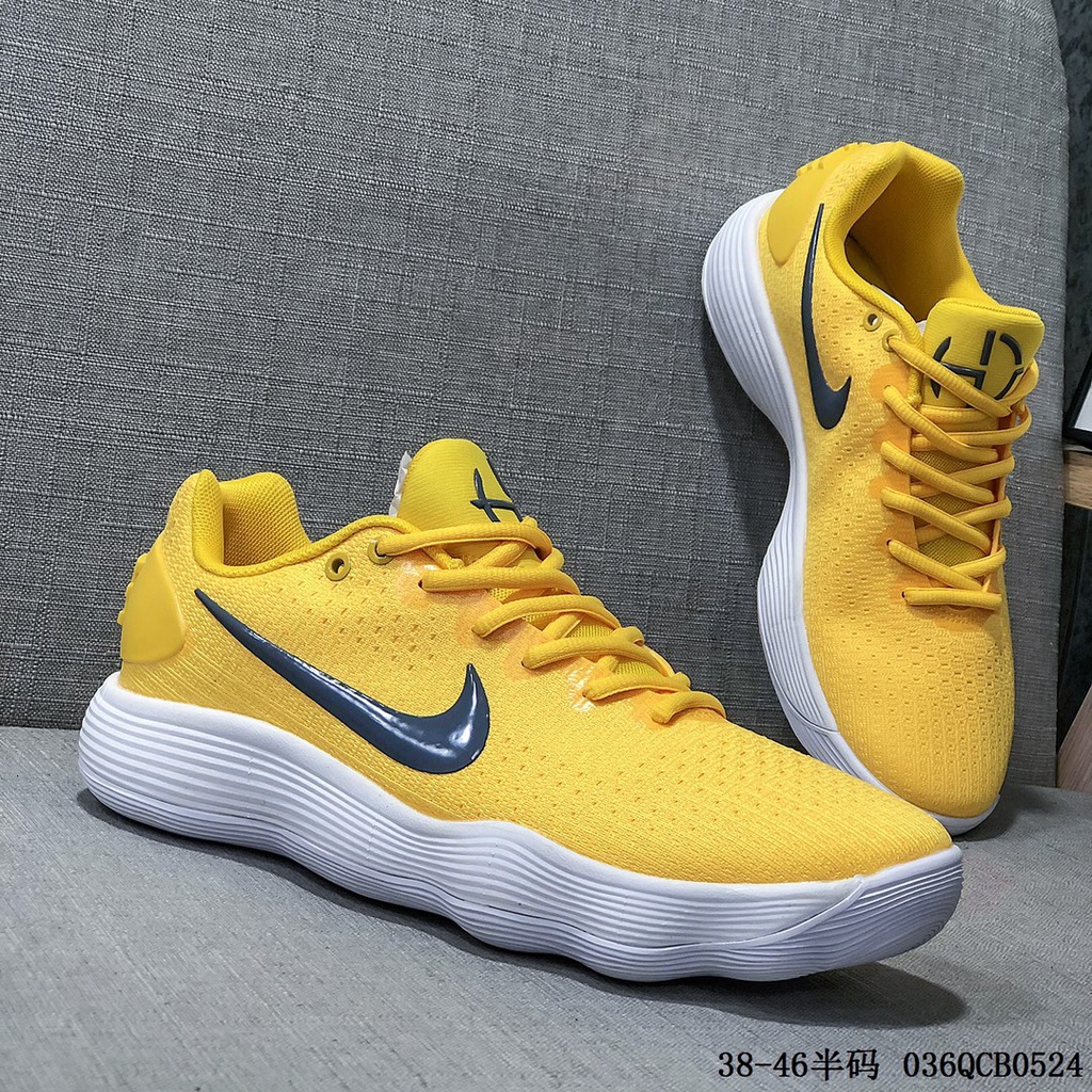 Nike Hyperdunk 2017 Yellow Low Cut Basketball Shoes Casual Sneakers for Men Women
