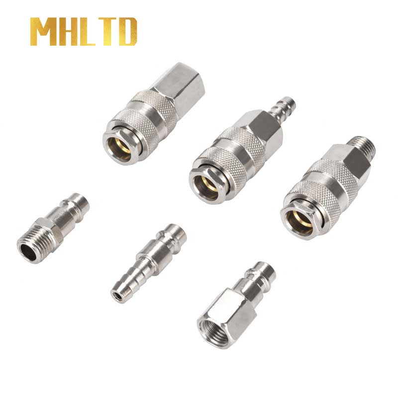 EU Type Quick Push In Connector Pneumatic Fitting High Pressure Coupler ...