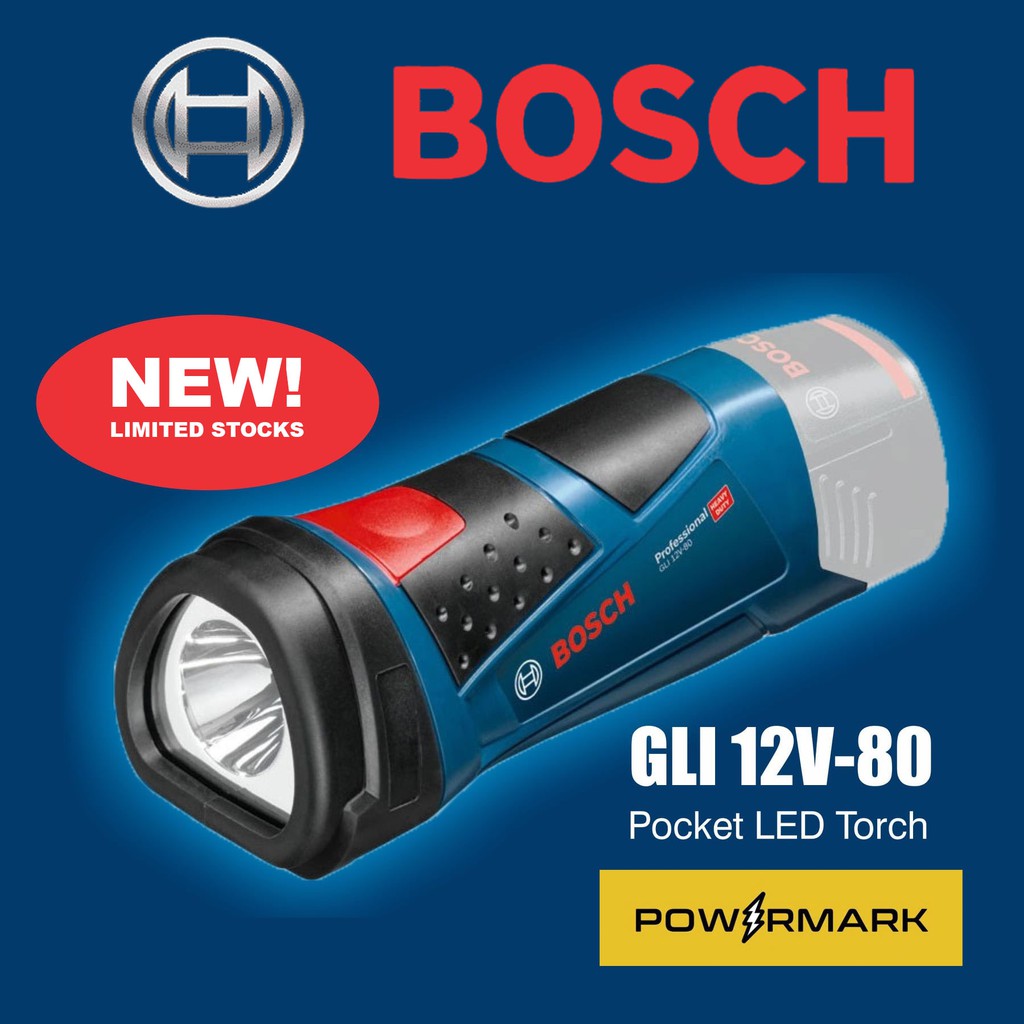 BOSCH GLI 12V 80 Cordless Pocket LED Torch Bare Tool POWERMARK