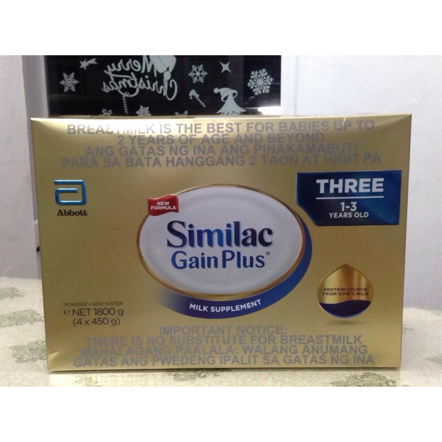 Similac gain deals plus 3